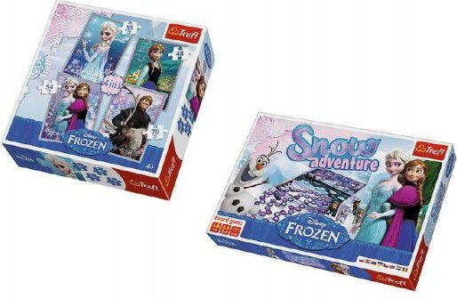 Teddies PACK Hra Sněhové dobrodružství Ledové království/Frozen + 4v1 20,5x28,5cm mix druhů v krabici - obrázek 1