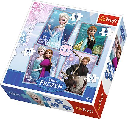Teddies PACK Hra Sněhové dobrodružství Ledové království/Frozen + 4v1 20,5x28,5cm mix druhů v krabici - obrázek 2