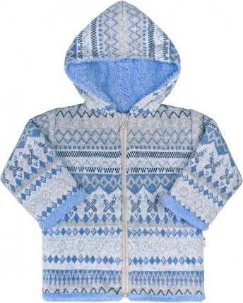 Zimní kojenecký kabátek Baby Service Etnik zima modrý, Modrá, 68 (4-6m) - obrázek 1