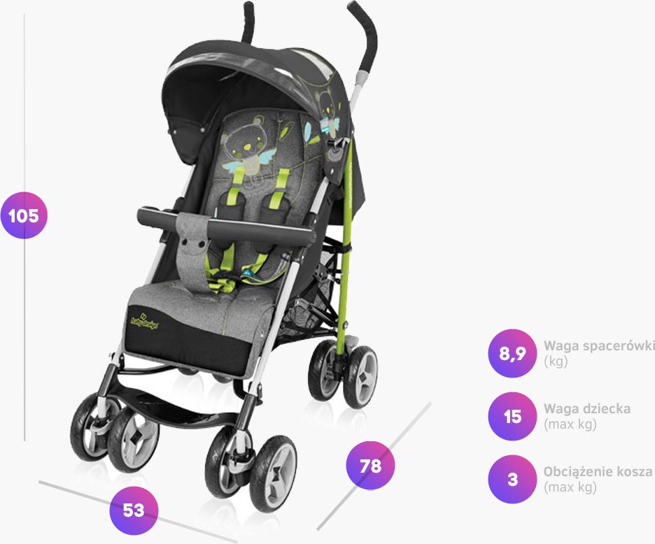 Golfový kočárek Baby Design Travel Quick tyrkysový 05 - obrázek 3