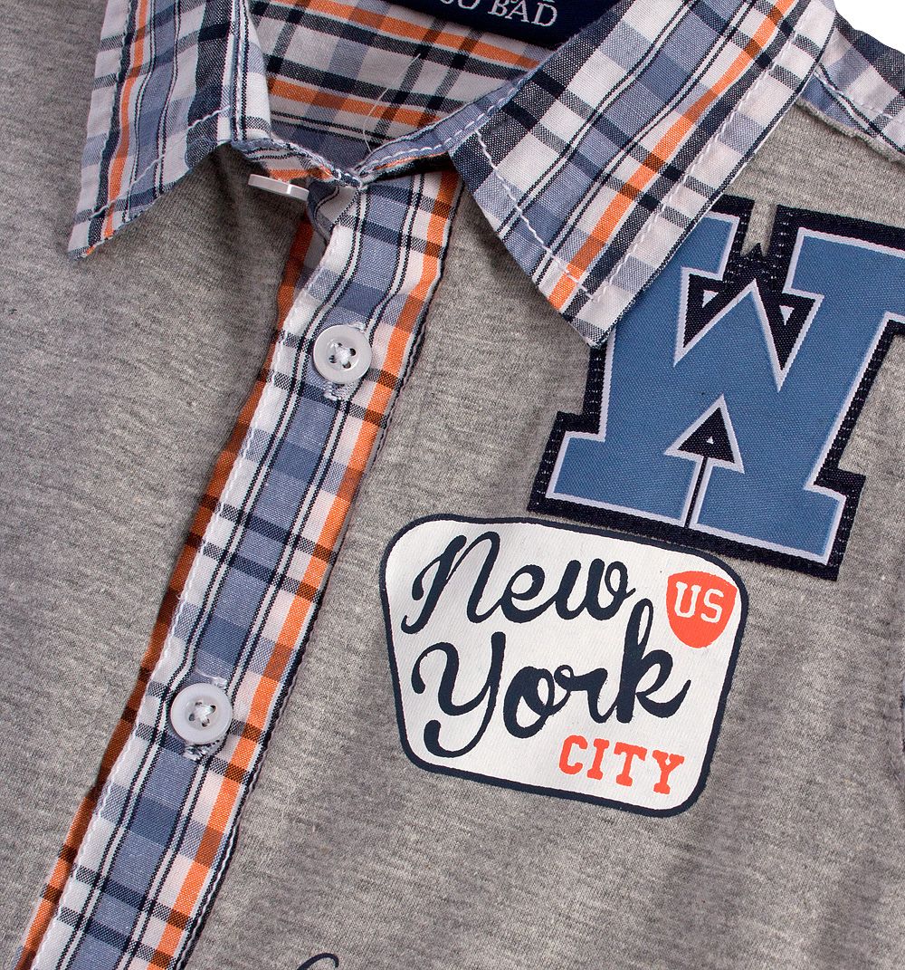 Chlapecká košile KNOT SO BAD NEW YORK oranžová Velikost: 98 - obrázek 2