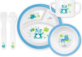 BFS 6501 Jídelní set melamin modrý BAYBY - obrázek 1