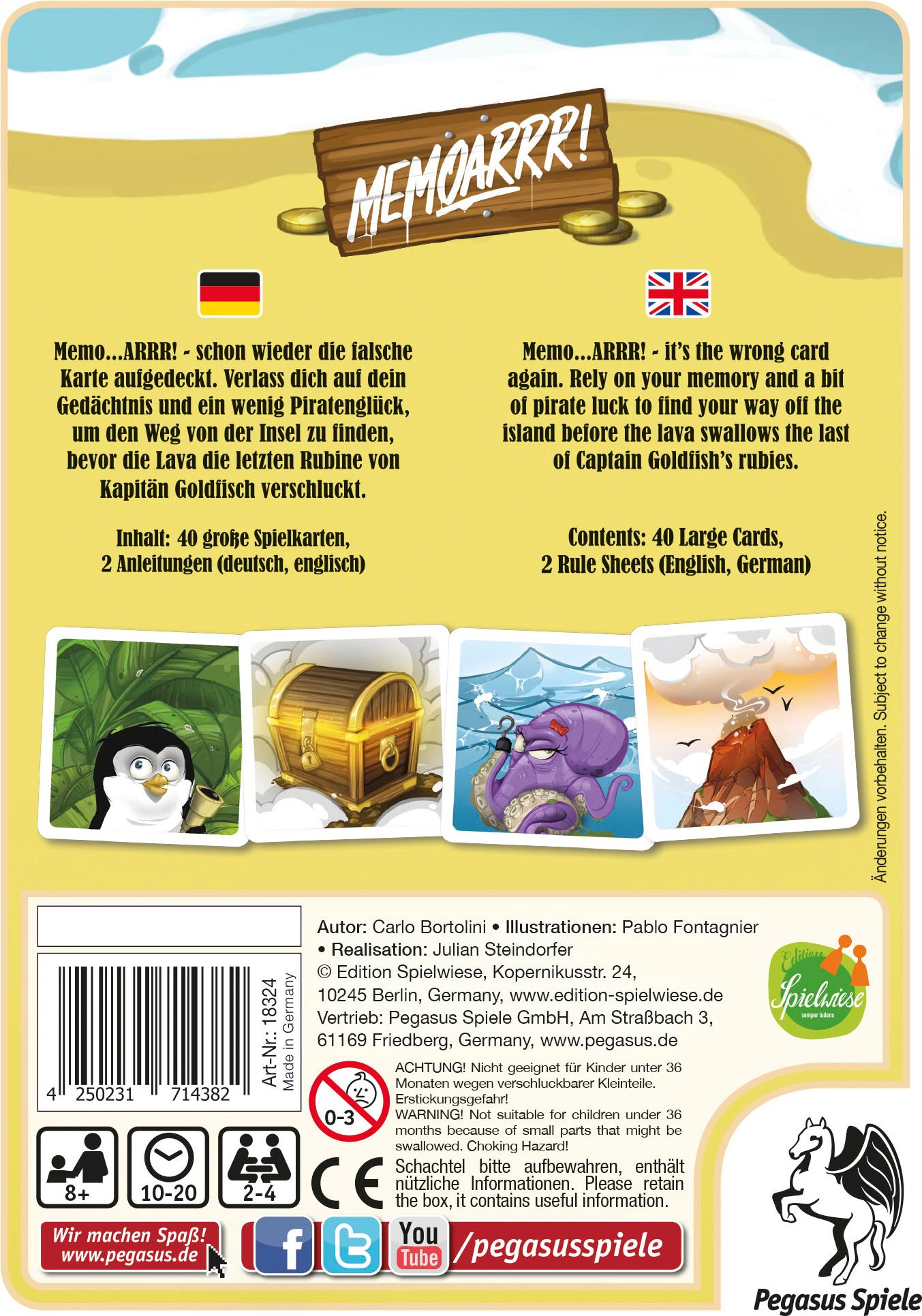 Pegasus Spiele Memoarrr! EN/DE - obrázek 2