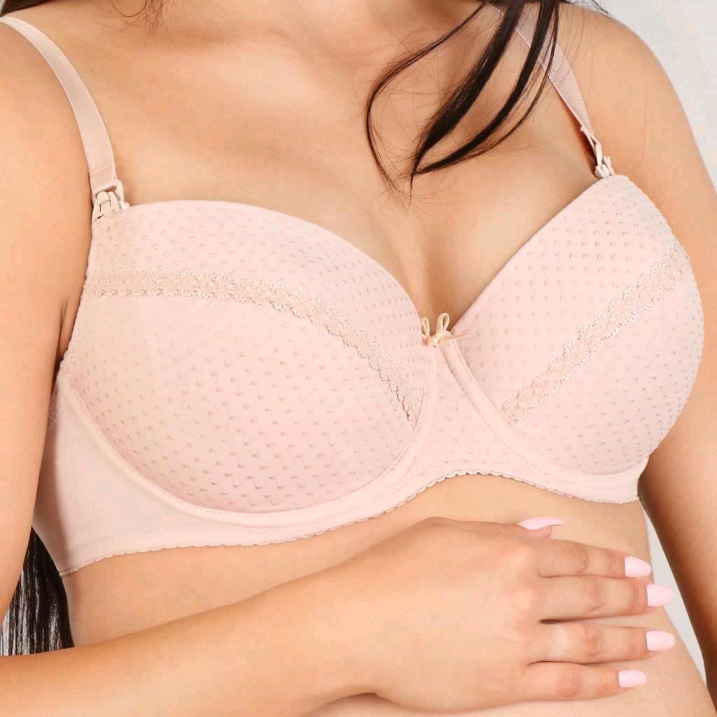 Polovyztužená kojící podprsenka New Baby Eva 85D černá Obvod 85 cm - obrázek 1