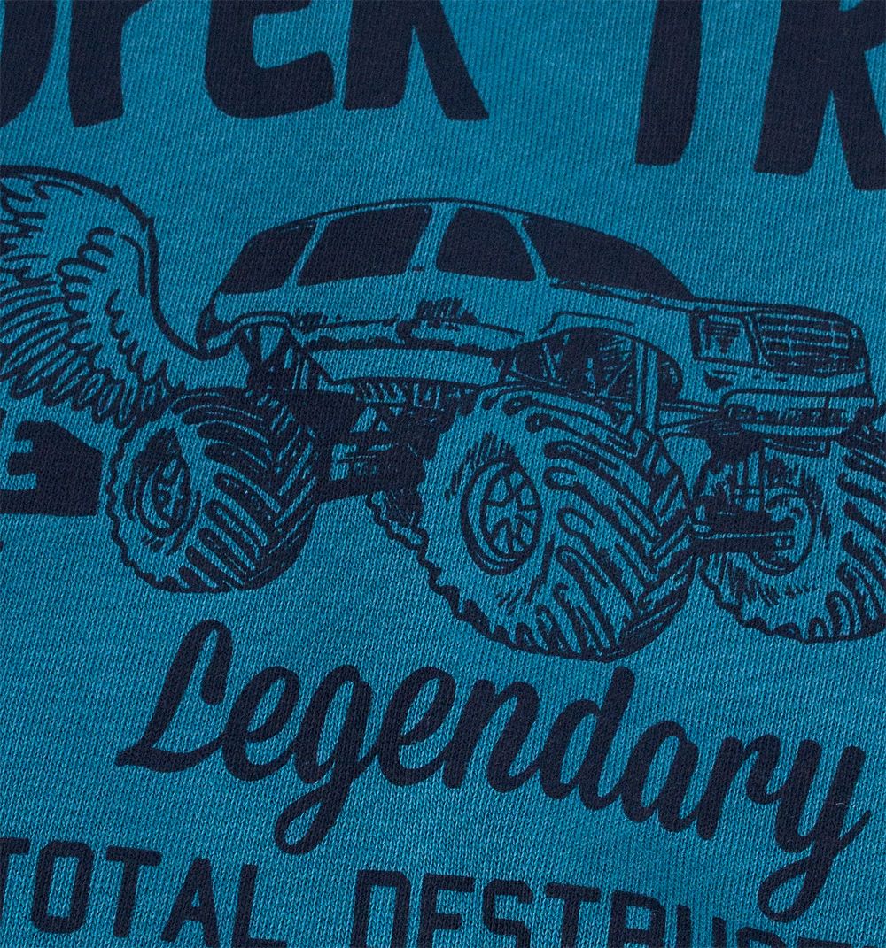 Chlapecká mikina KNOT SO BAD SUPER TRUCK modrá Velikost: 140 - obrázek 3