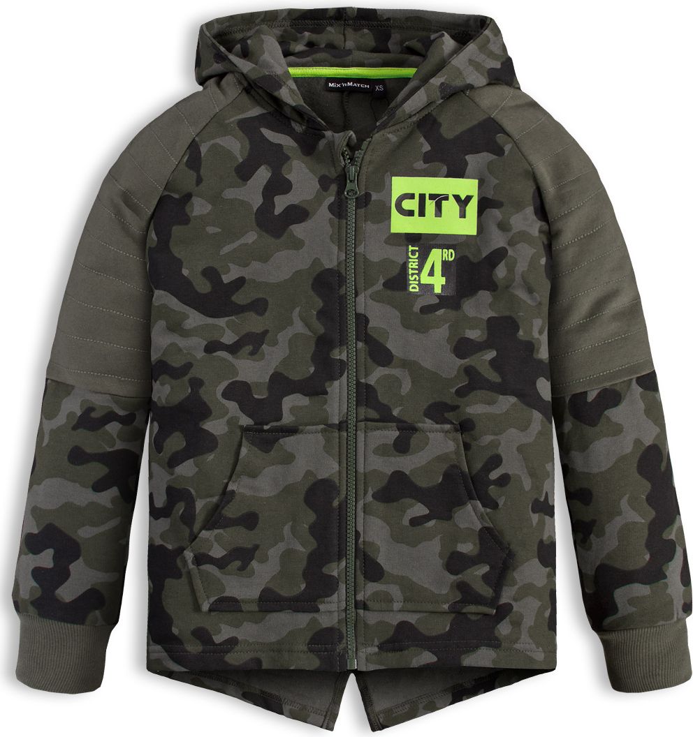 Chlapecká mikina Mix´nMATCH CITY šedá maskáč Velikost: 140 - obrázek 1