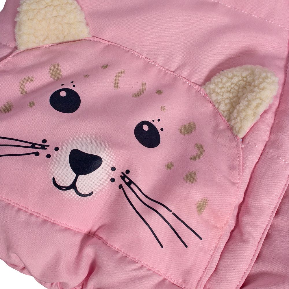 Dětská zimní bunda KNOT SO BAD ANIMALS růžová Velikost: 68 - obrázek 4