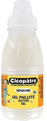Třpytivý gel 250 ml NEON Bílá, CLEOPATRE - obrázek 1