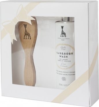 SOPHIE LA GIRAFE Gift Box - Hřeben na vlasy a Hair & Body Wash 200 ml - obrázek 1