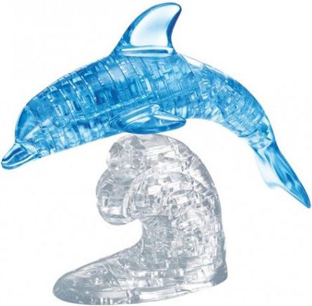 HCM KINZEL 3D Crystal puzzle Skákající delfín 95 dílků - obrázek 1