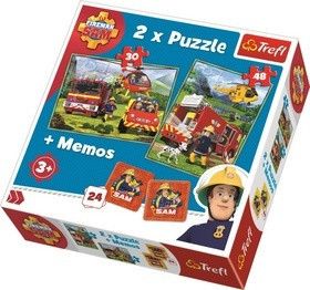 Puzzle Požárník Sam + pexeso - obrázek 1