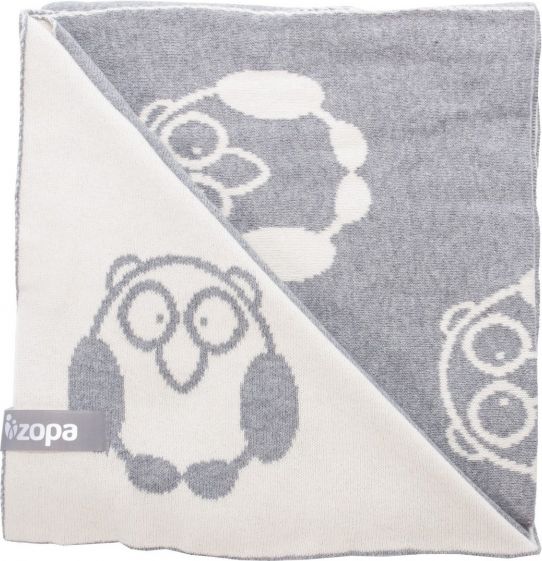 Zopa Dětská deka Little Owl, Grey - obrázek 1