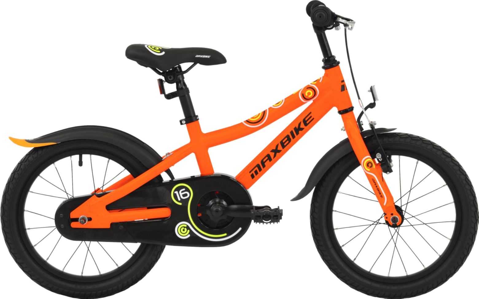 Dětské kolo MAXBIKE 16" 2019 - oranžové - obrázek 1