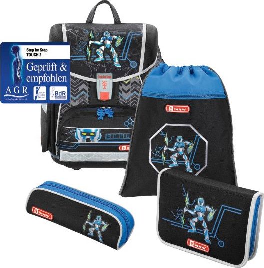 Školní aktovka Robot TOUCH2 4-dílný set Hama Step by Step - obrázek 5
