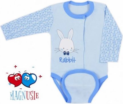 Kojenecké body celorozpínací Koala Rabbit Magnet modré, Modrá, 68 (4-6m) - obrázek 1