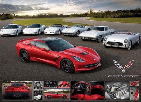 EUROGRAPHICS Puzzle Chevrolet Corvette Stingray 1000 dílků - obrázek 1