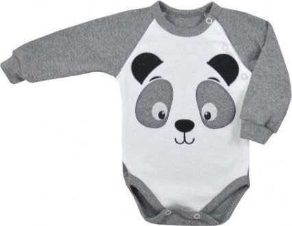 Kojenecké body s dlouhým rukávem Koala Panda, Šedá, 86 (12-18m) - obrázek 1
