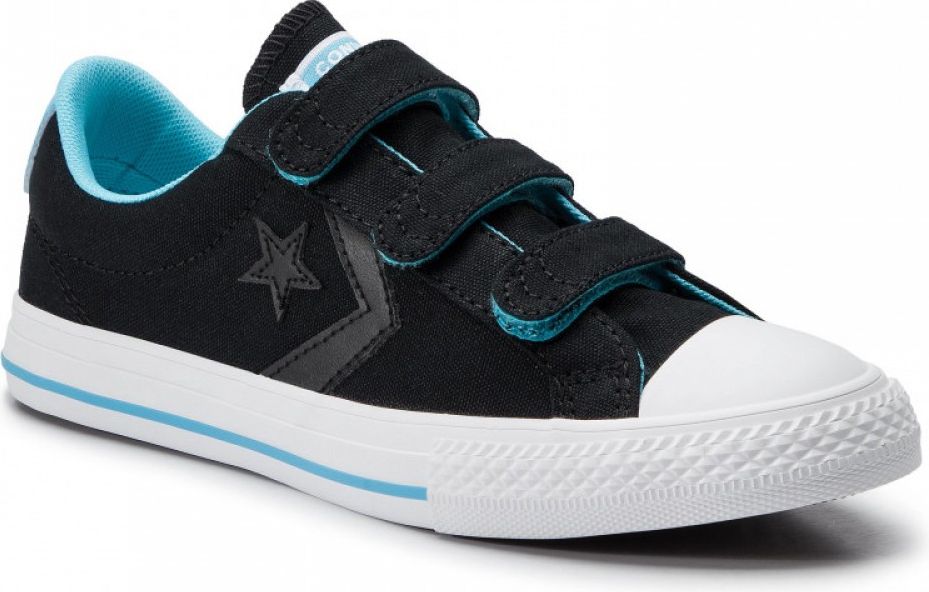 Converse černé tenisky One Star Player Ox Black/Gnarly Blue - 31 - obrázek 2