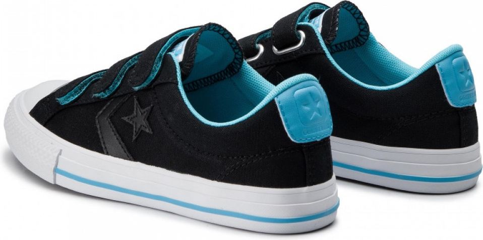 Converse černé tenisky One Star Player Ox Black/Gnarly Blue - 31 - obrázek 3