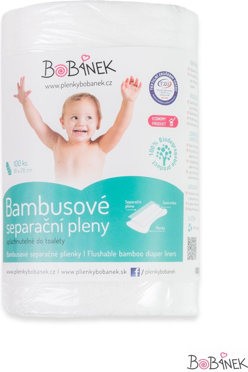 Bobánek Bambusové separační pleny 100ks - obrázek 1