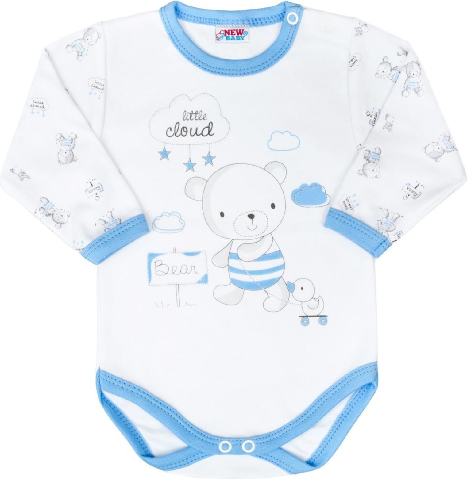 Kojenecké body New Baby modré Bears velikost 62 klasické - obrázek 1