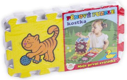 Teddies Pěnové puzzle Moje první zvířátka 15x15x1 2cm MPZ 6 ks - obrázek 2