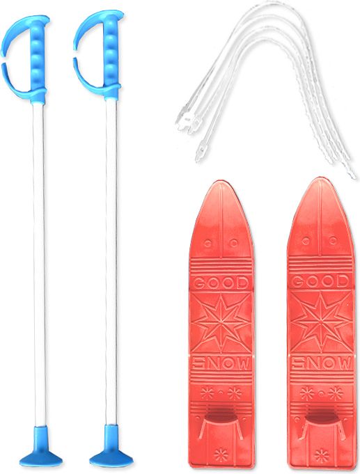 Baby Ski 40 cm - dětské plastové lyže - červené - obrázek 1