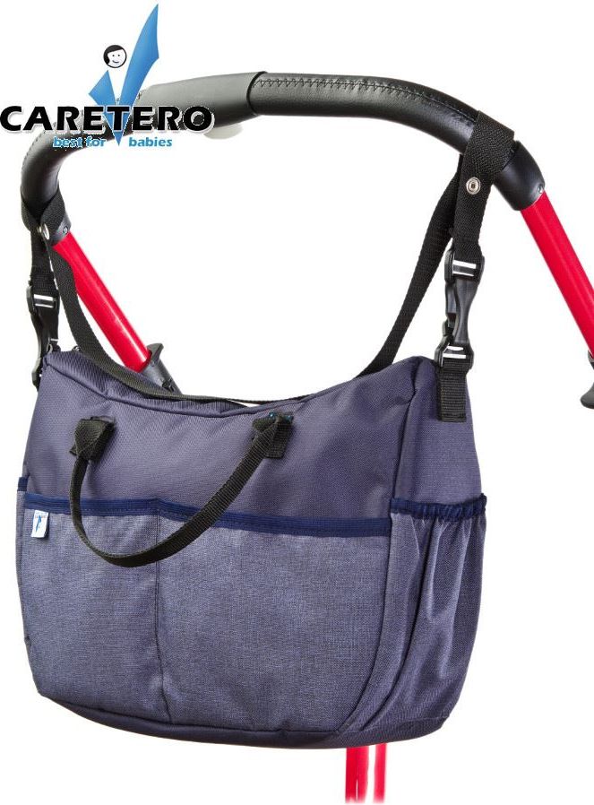 Taška na kočárek CARETERO Deluxe navy Modrá - obrázek 1