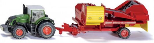 SIKU Farmer - Traktor s vlekem na sklizeň brambor 1:87 - obrázek 1