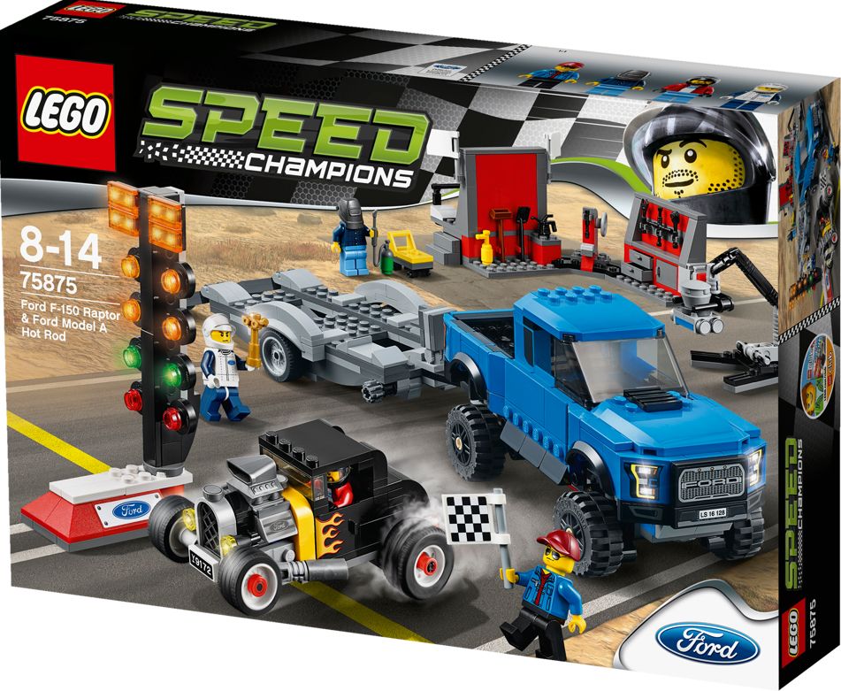 LEGO Speed Champions Ford F-150 Raptor a Ford Model A Hot Ro - obrázek 3