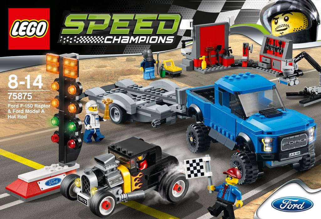 LEGO Speed Champions Ford F-150 Raptor a Ford Model A Hot Ro - obrázek 4