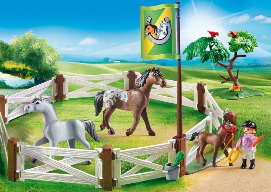PLAYMOBIL Ohrada pro koně 6931 - obrázek 4
