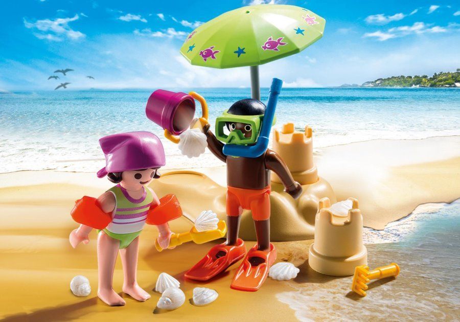 PLAYMOBIL Děti a hrad z písku 9085 - obrázek 1