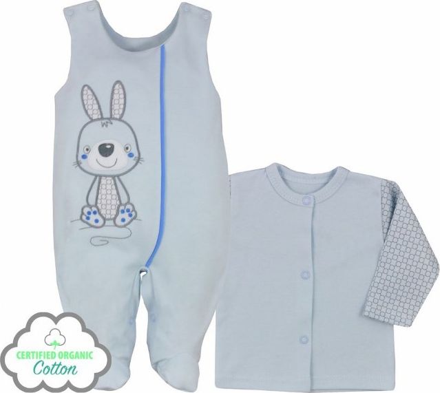 2-dílná kojenecká BIO souprava Koala Bunny modrá Modrá 62 (3-6m) - obrázek 1