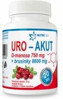Nutricius URO-AKUT Manosa 750 mg + Brusinky 8600 mg 20 tablet - obrázek 1