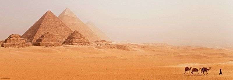 HEYE Panoramatické puzzle Pyramidy, Gíza 1000 dílků - obrázek 1