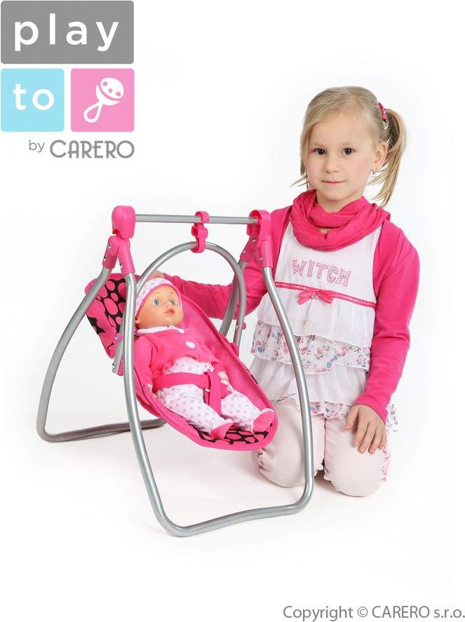 Jídelní židlička a houpačka 2v1 pro panenky PlayTo Isabella - obrázek 2