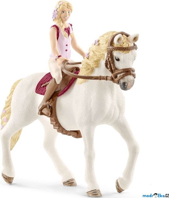 Schleich - Kůň s jezdcem, Blondýna Sofia a kůn Blosom - obrázek 1