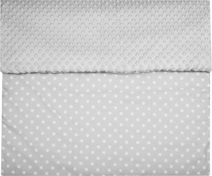 Dětská deka z Minky s výplní New Baby šedá 80x102 cm - obrázek 3