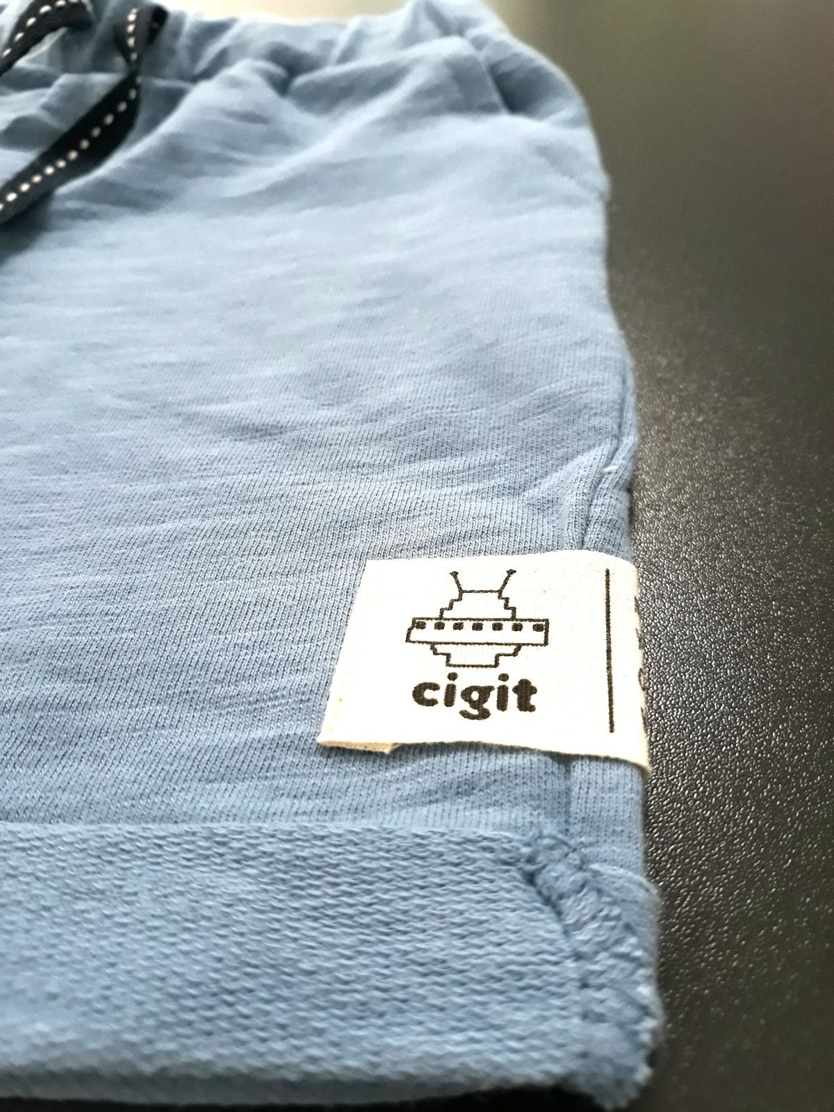 Chlapecké kraťasy Cigit Kids - 80-86/Indigo modrá/100% Bavlna - obrázek 4
