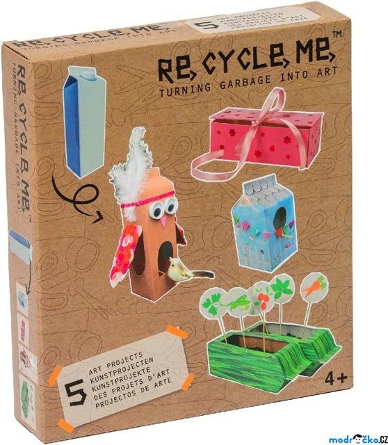 Kreativní sada - Re-cycle-me, Pro holky, Krabice od mléka - obrázek 1