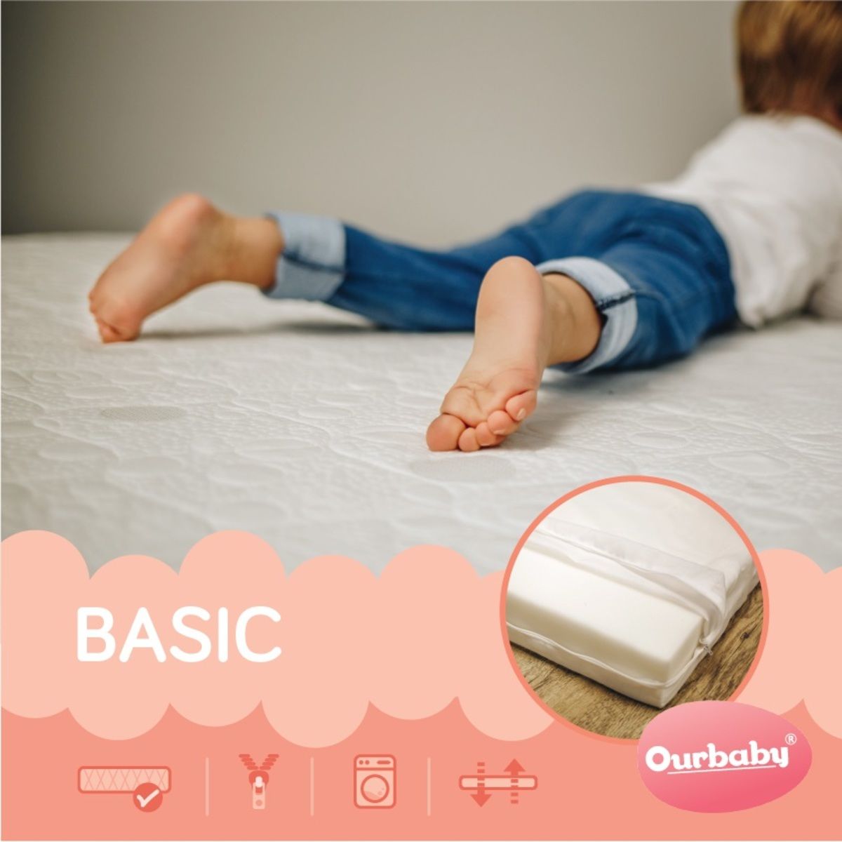 Matrace Ourbaby BASIC 180x80 cm - obrázek 1