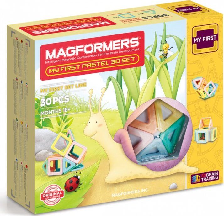 MAGFORMERS Magnetická stavebnice Můj první Pastelle 30 dílků - obrázek 1