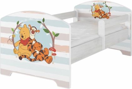 Dětská postel Disney - Medvídek PÚ proužek, Rozměry 160x80 - obrázek 1