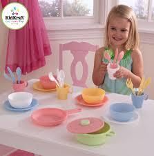 KIDKRAFT Sada plastového nádobí 27 ks - pastelová - obrázek 3