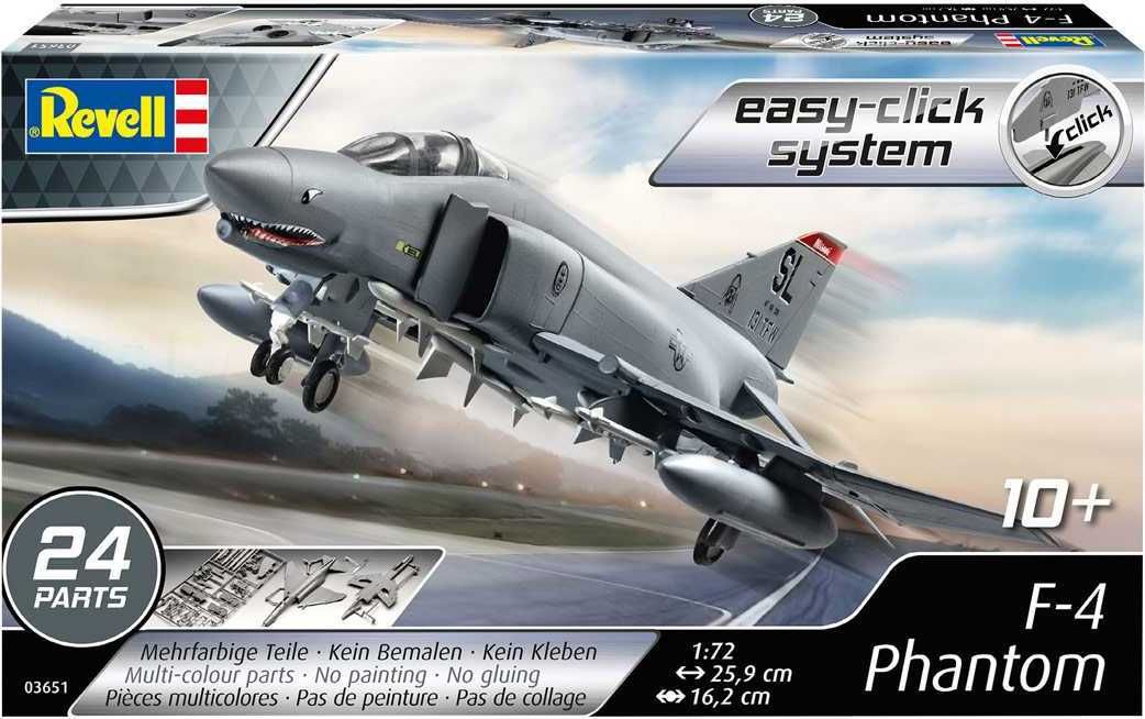 REVELL EasyClick ModelSet letadlo 63651 - F-4E Phantom (1:72) - obrázek 3