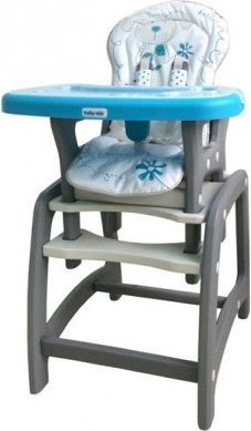 Jídelní židlička Baby Mix 2v1 modrá - obrázek 1