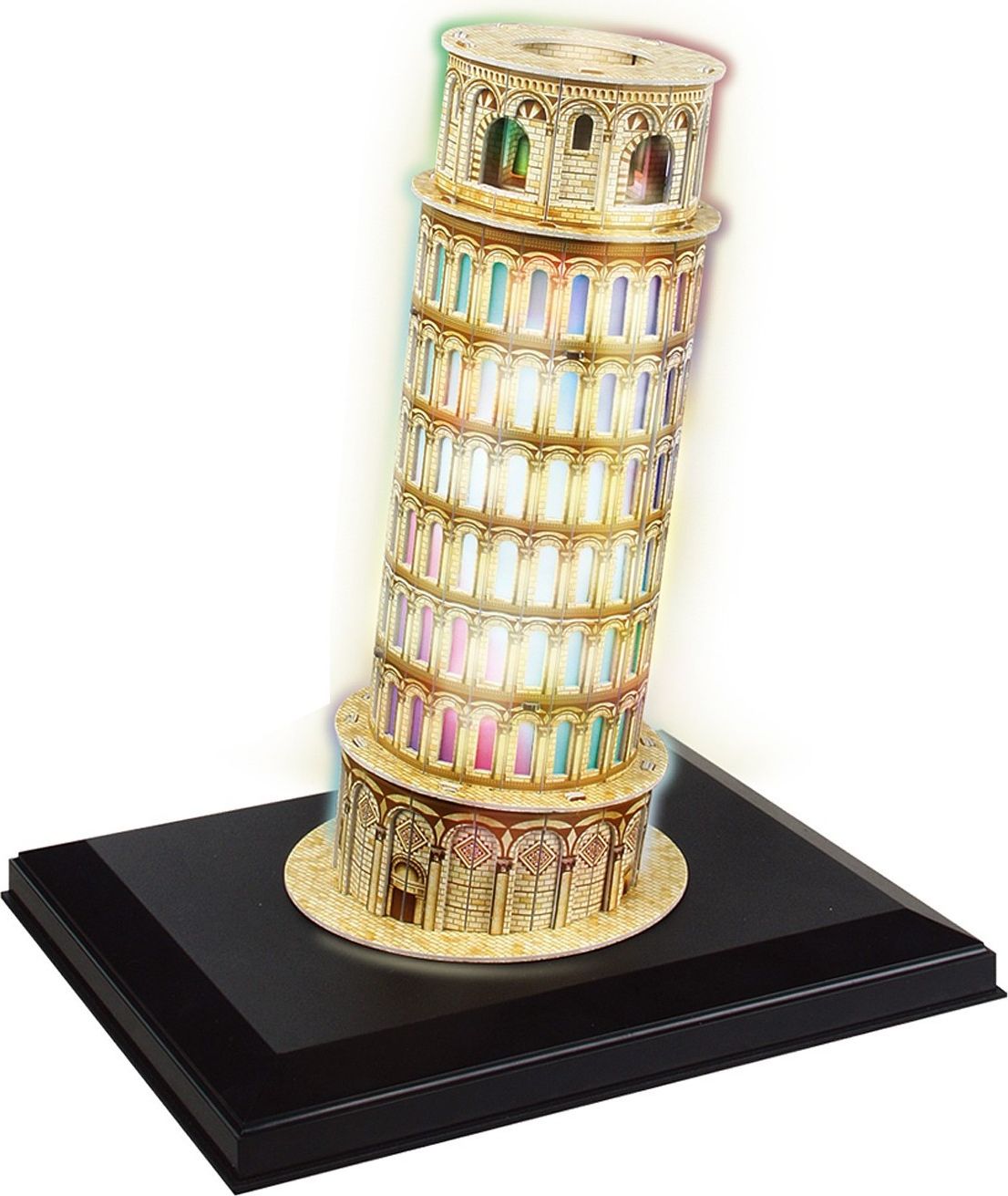 CubicFun Puzzle 3D Šikmá věž LED 15 dílků - obrázek 1