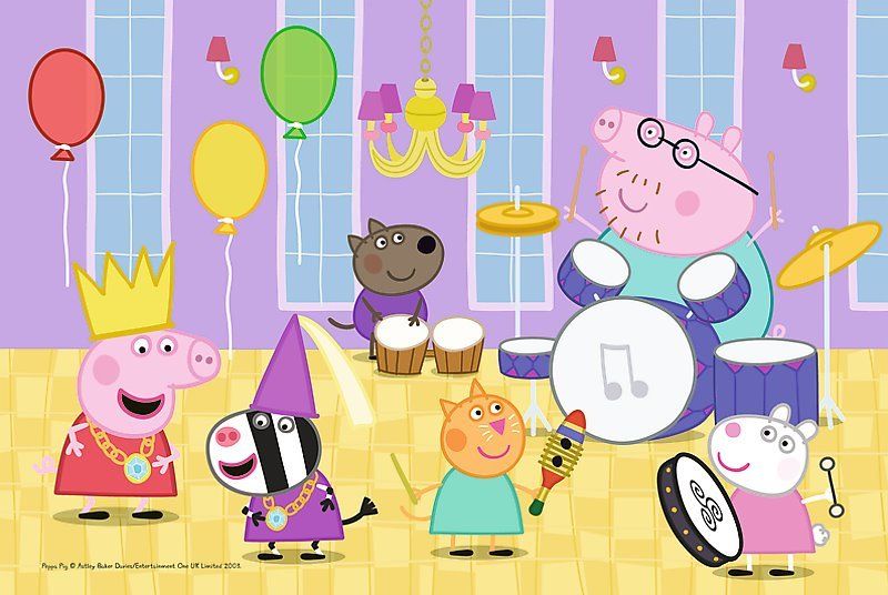 TREFL Puzzle Prasátko Peppa: Na plese 60 dílků - obrázek 1