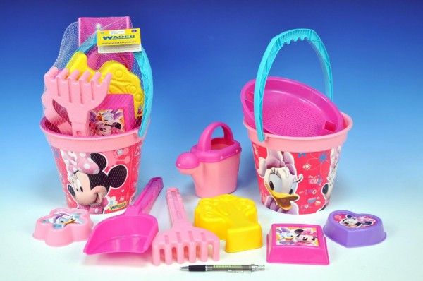 Sada na písek Minnie plast 9ks v síťce - obrázek 1